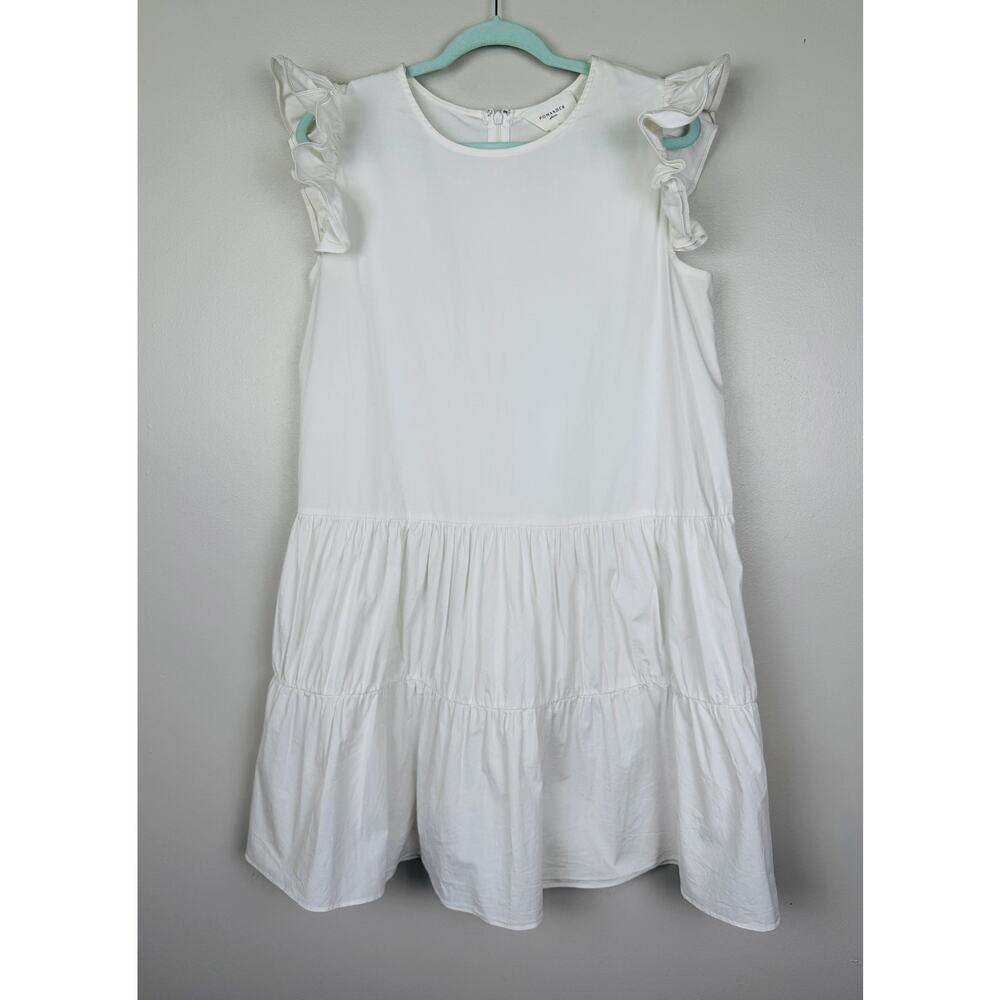 Tuckernuck Pomander Place Corrine Mini Flutter Sleeve Dress White XL Resort Wear - Picture 5 of 14